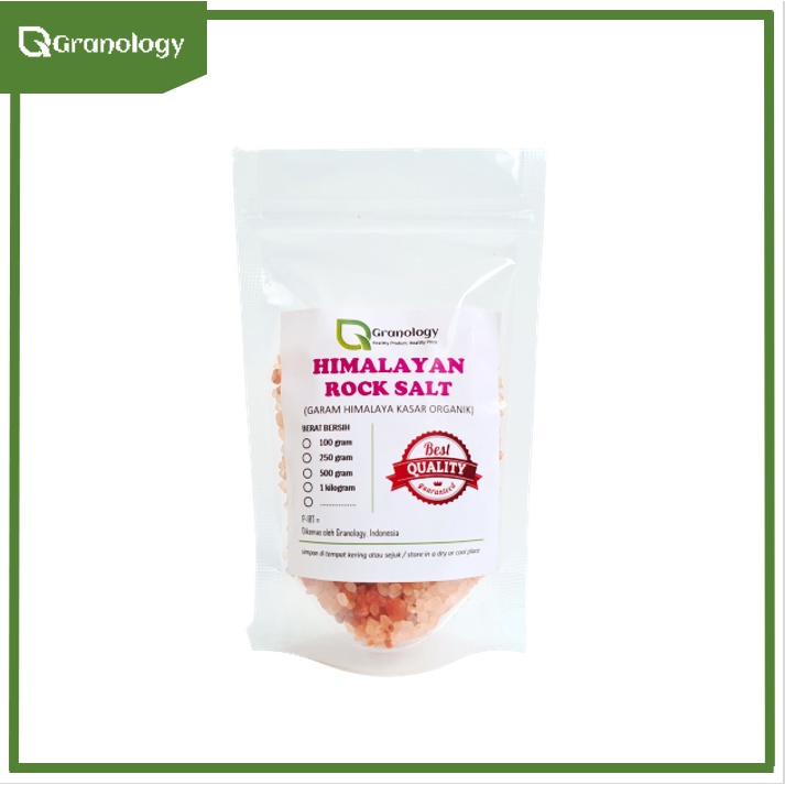 Organic Himalayan Rock Salt / Garam Kasar Himalaya (100 gram) by Granology