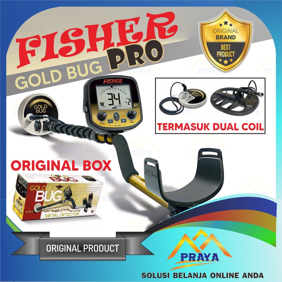 FISHER Gold Bug Pro Gold Silver METAL DETEKTOR DETECTOR LOGAM EMAS