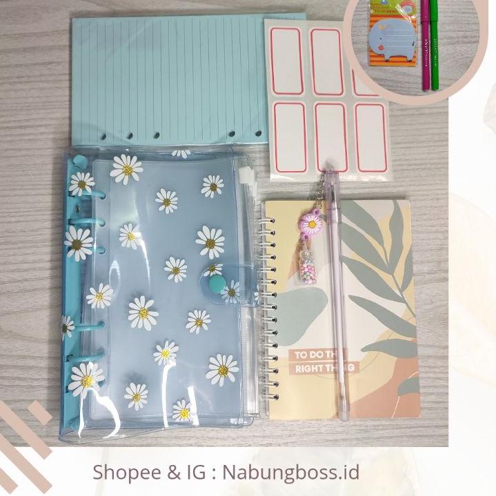 Keluaran Terbaru.. (PAKET HEMAT 1) A6 Binder Nabung / Binder Keuangan / Cover Binder / Binder Sinkin