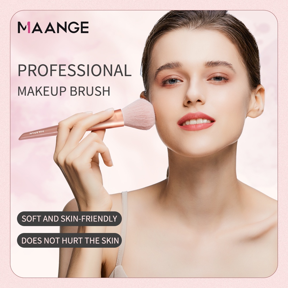 MAANGE5986 Professional Brush Kit Makeup Set Kuas Bulu Mikrokristalin Super Lembut (10 Pcs/ Set)Kuas Blush On