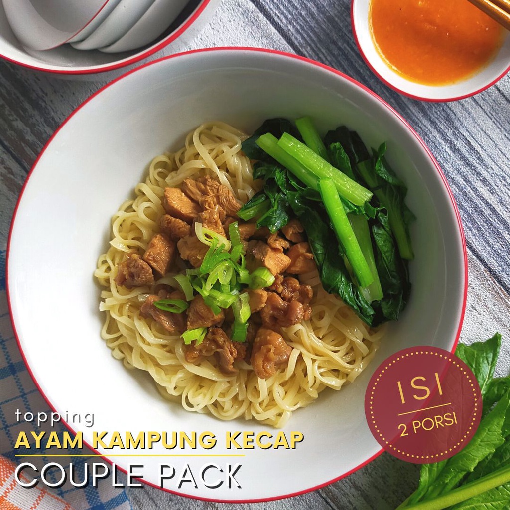 

Mie Ayam Kampung Kecap | 2 Porsi | Tanpa MSG | Tanpa Pengawet | Paket Couple