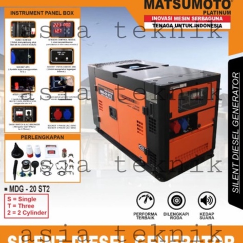 GENSET SILENT 20 KVA DUAL VOLTAGE