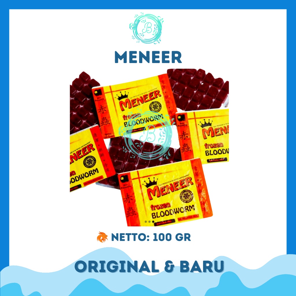 Meneer Frozen Bloodworm 100gr Cacing Beku Meneer 100 gram Cabek