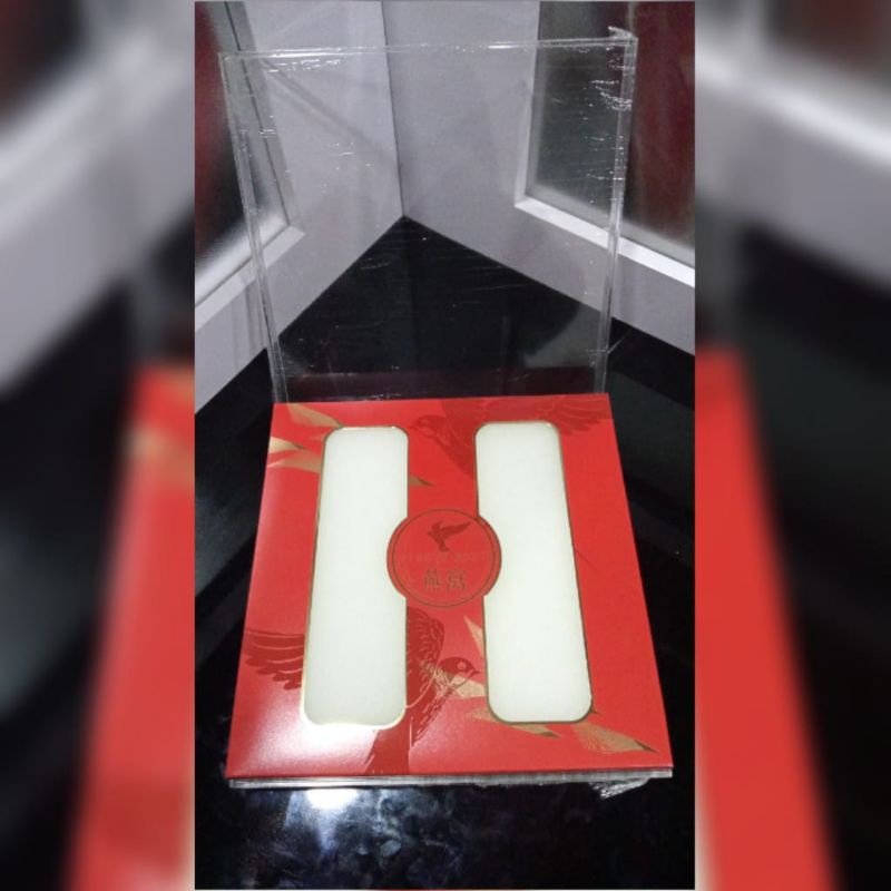 

Kotak kemasan Sarang Burung walet Frame 2 Baris List Merah