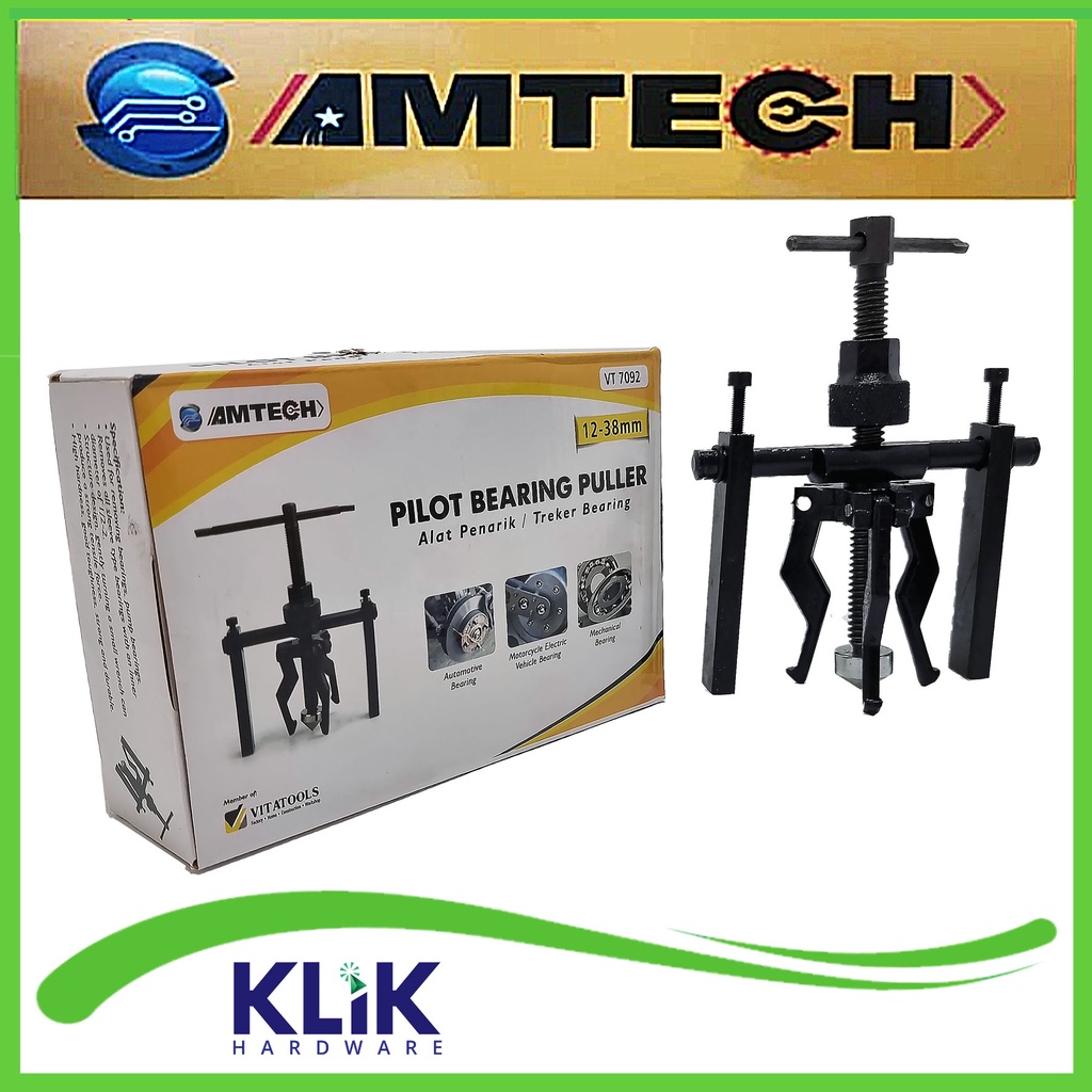 Amtech ORIGINAL Treker Pilot Bearing Puller Box PVC - Alat Pembuka Bearing Dalam