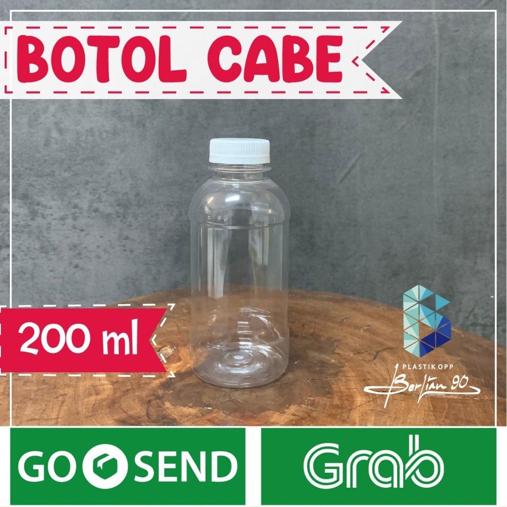 Botol Plastik Cabe 200 ml 200ml / Botol Jus 200 ml