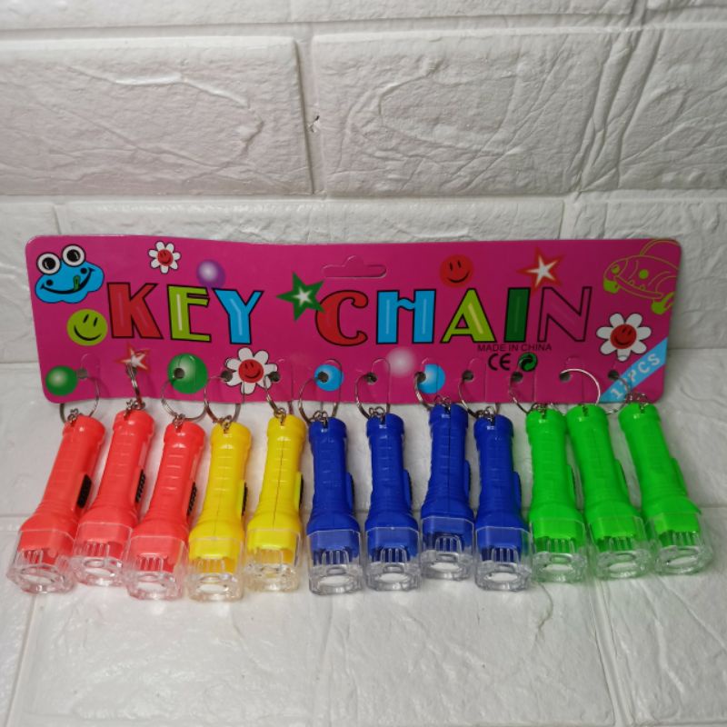 Gantungan kunci senter kecil / gantungan kunci senter lampu LED / gantungan kunci senter lampu teran