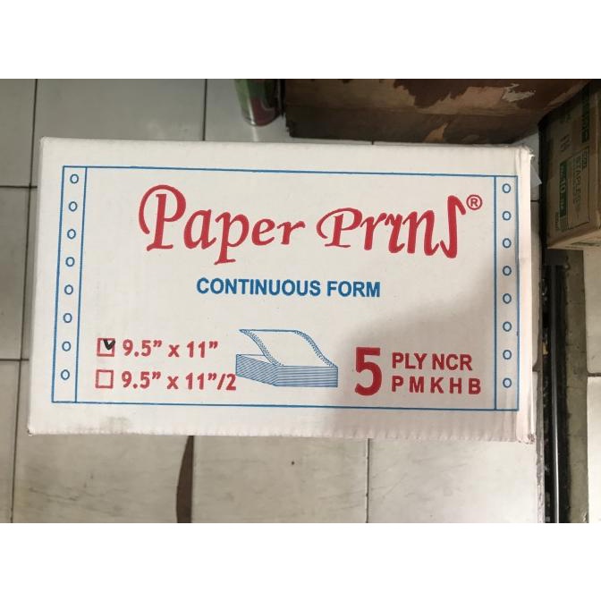 

SALE paper print continuous form 9.5 x 11 5 ply kertas continuous