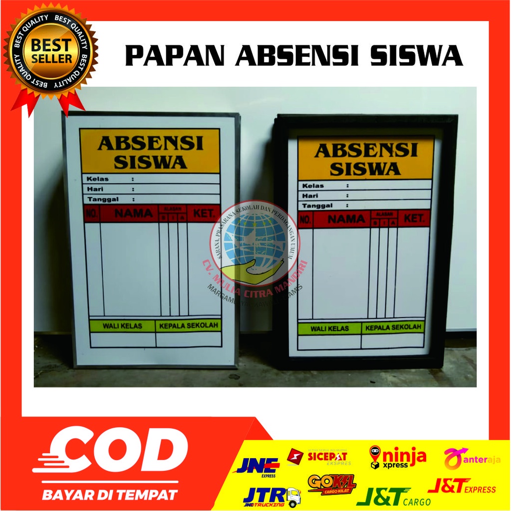 

Papan Absensi Siswa Ukuran 40x60cm