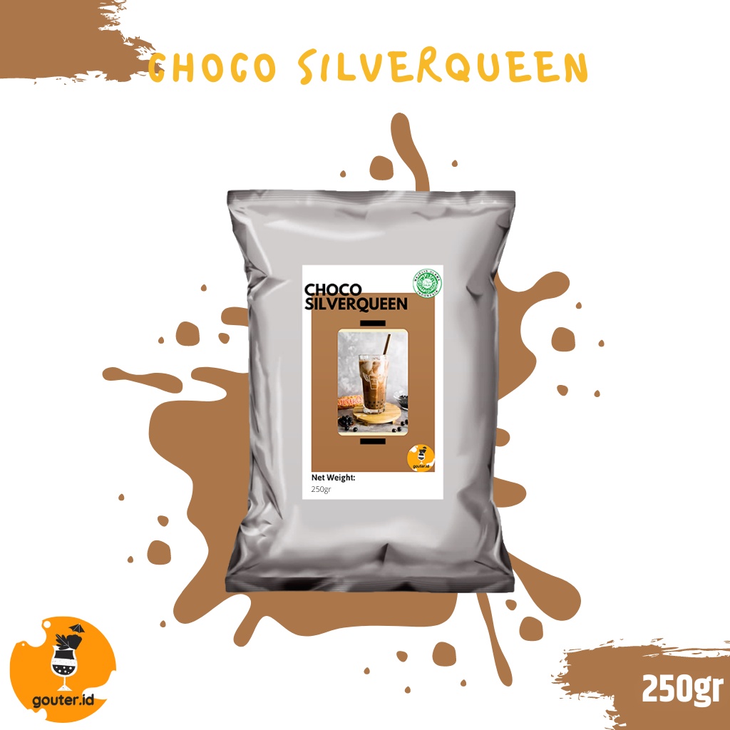 BUBUK MINUMAN RASA CHOCO SILFERQUEEN 250GR / SERBUK MINUMAN ANEKA RASA / BUBUK MINUMAN KEKINIAN / MINUMAN INSTAN / BOBA DRINKS