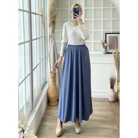 ROK POLOS MAYUNG PREMIUM / BASIC SKIRT / ROK MUSLIMAH PANJANG MURAH KERJA NGANTOR KULIAH CASUAL OOTD