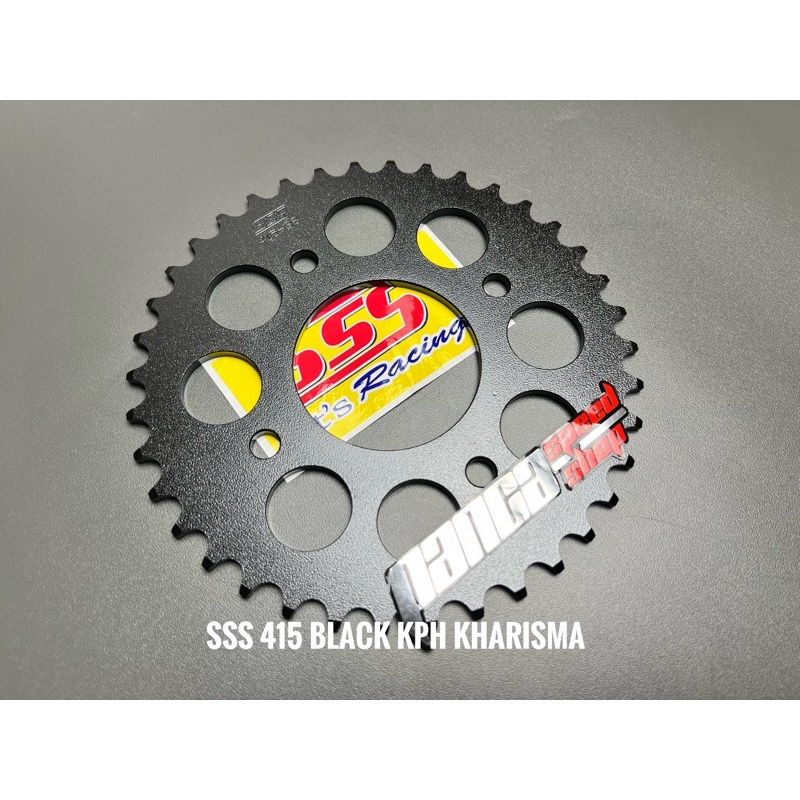 GIR GEAR BELAKANG SSS 415 KPH KHARISMA SUPRA X 125 REVO NEW BLADE STEEL HITAM BLACK 31 sd 40