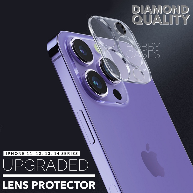 Tempered Glass Camera Lens Diamond HD Clear for iPhone 11 12 13 14 PRO MAX Protective Film