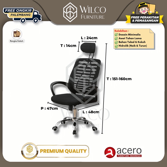 Kursi Kantor OC-W5 Importa / Kursi Kantor Headrest / Kursi Hidrolik