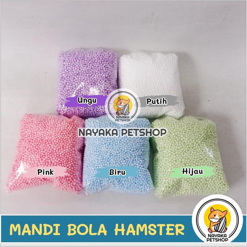 Mandi Bola Mainan Hamster Sterofoam Butiran Foam Beads Warna Warni Styrofoam Bukan Mandi Pasir Wangi