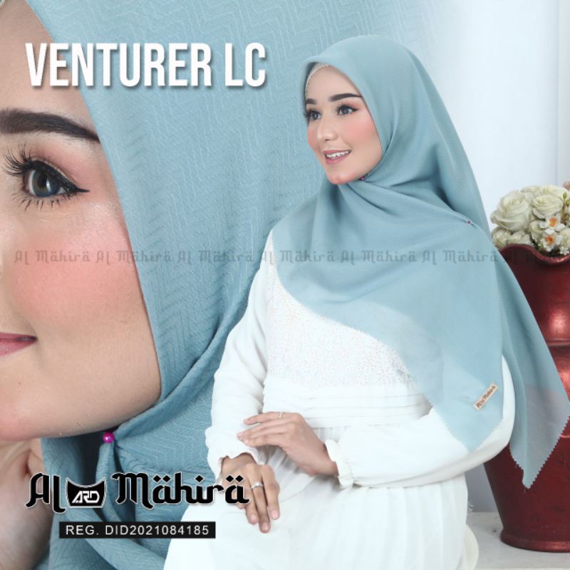 Hijab segiempat Venturer Lasser cut / Segiempat laser cut terbaru By Almahira