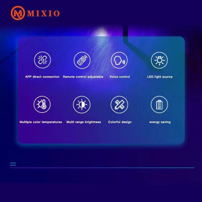 MIXIO RGB Changing Standing Floor Lamp by Remote Controller and App
