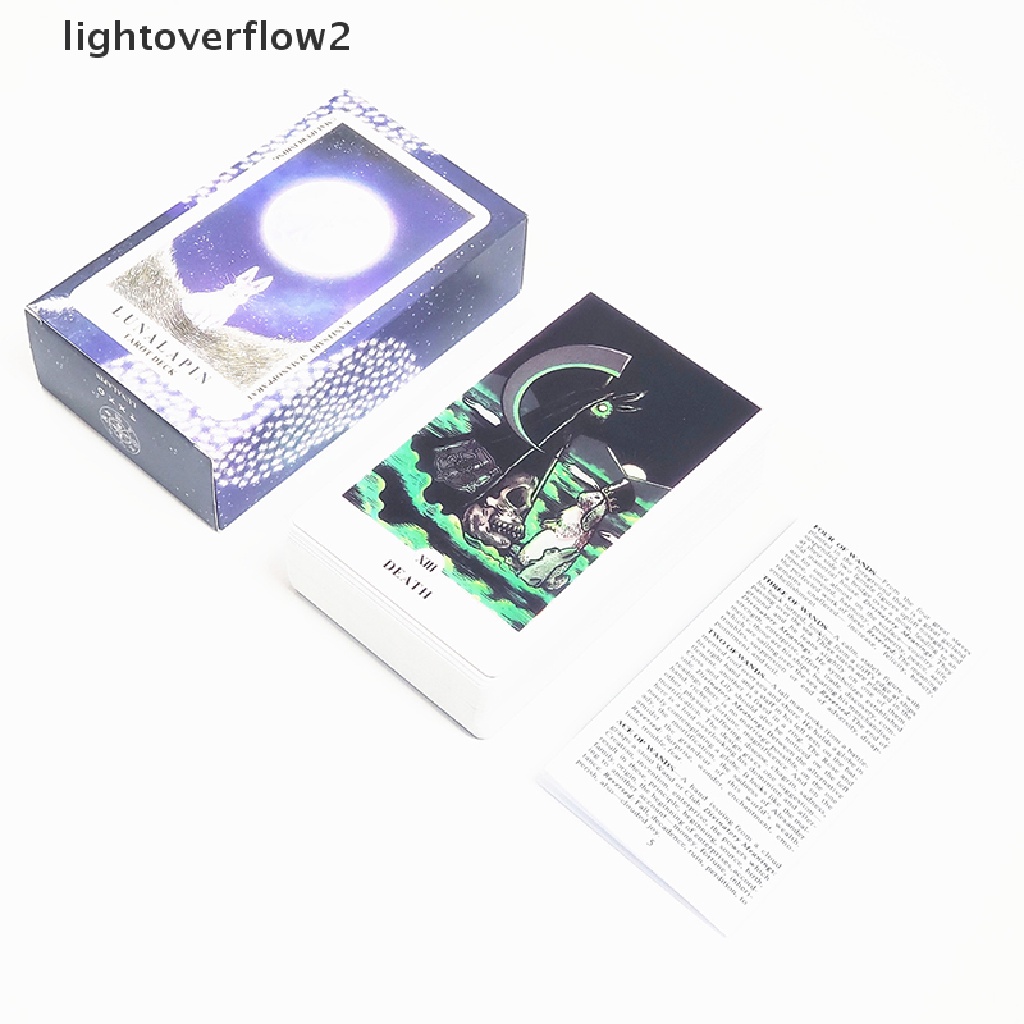 (lightoverflow2) Kartu tarot Prisma Ukuran 12x7cm