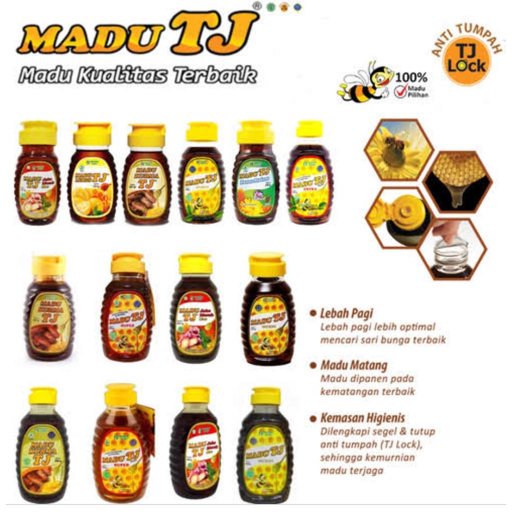 Madu TJ KURMA - SUPER - JAHE MERAH - MURNI --150GR