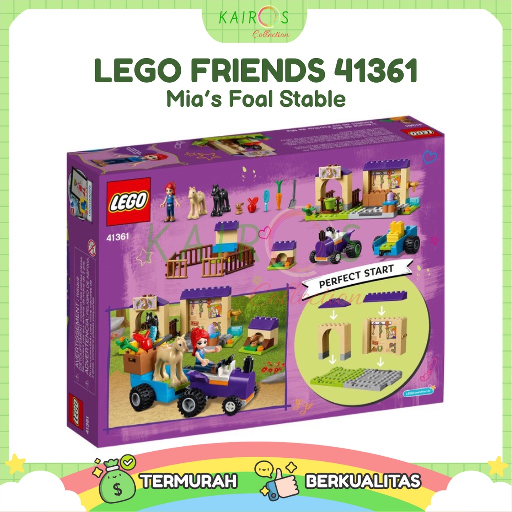 LEGO Friends Mia’s Foal Stable 41361