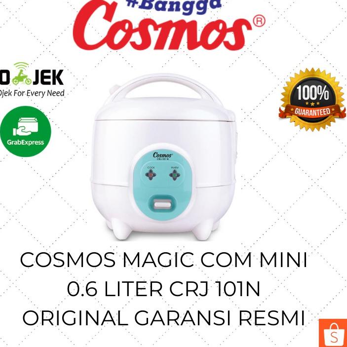 Murah Banget Cosmos Rice Cooker Mini 0.6 Liter 3in1 CRJ 101N / Mejikom Kecil / Magic Com Murah / Mej