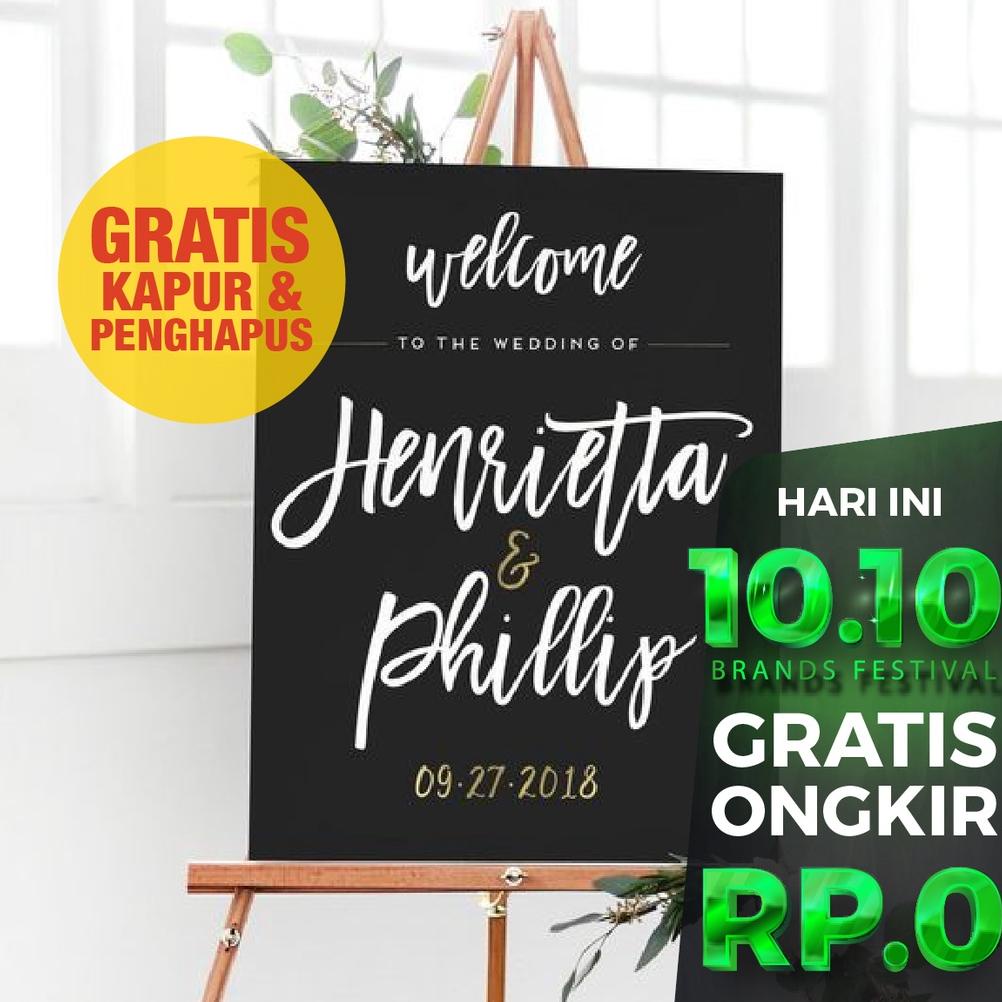 

PRODUK- PAPAN TULIS KAPUR 40 X 60 & STANDING TRIPOT 109 CM/ EASLE / PAPAN MENU CAFE / DEKORASI LAMARAN .