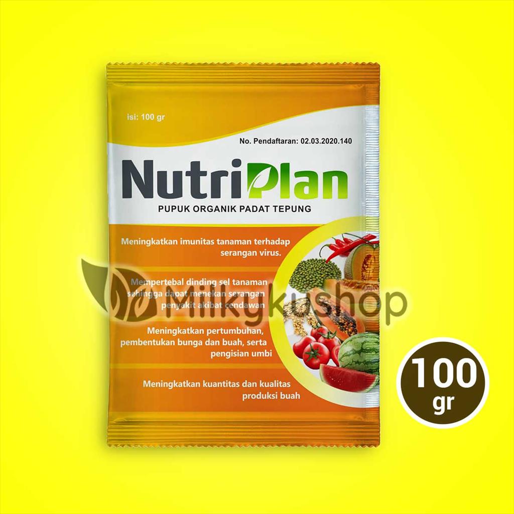 PUPUK NUTRIPLAN WP 100 GRAM PER SACHET ORGANIK PADAT