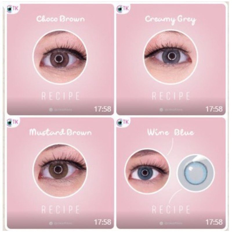 Recipe Softlens Warna Ukuran Normal Sampai -3.00