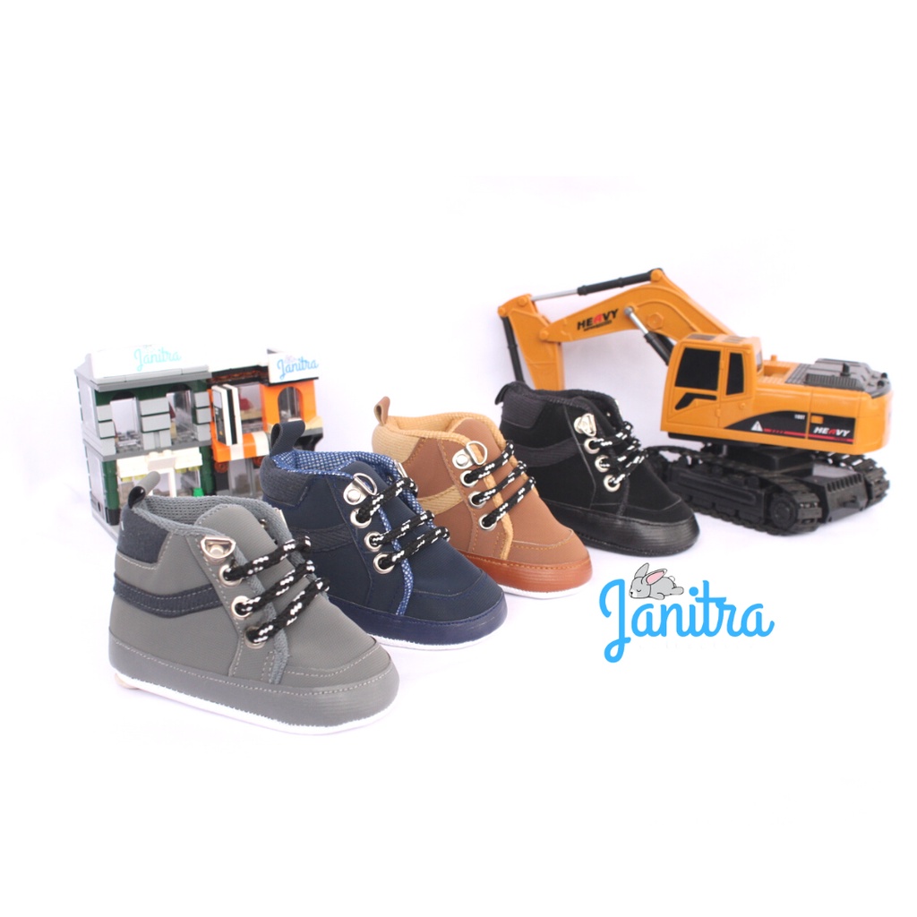 janitra sepatu bayi prewalker belajar jalan bayi gendong baby shoes boot trucker