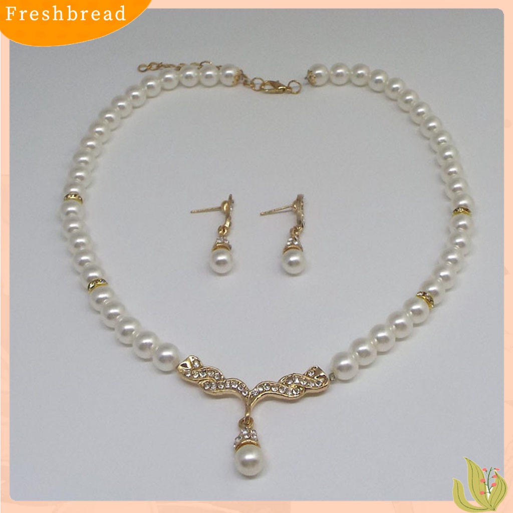 Set Perhiasan Kalung Anting Bentuk Unik Bahan Alloy Untuk Pesta