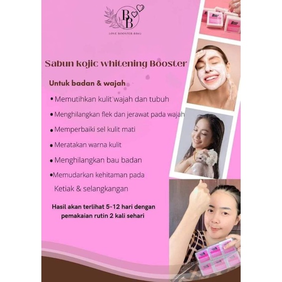SABUN KOJIC WHITENING BOOSTER SABUN PEMUTIH BADAN