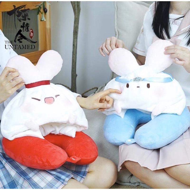 CQL / The Untamed Bunji & Bunxian Hoodied U-shaped Neck Pillow