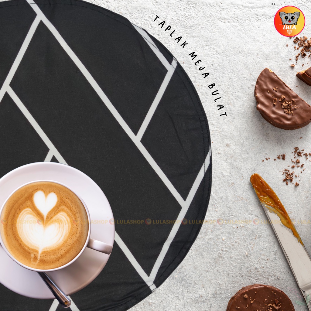 Taplak Meja Bulat Minimalis / taplak kecil / taplak meja / taplak cantik / taplak murah / taplak bulat / tempat tisu