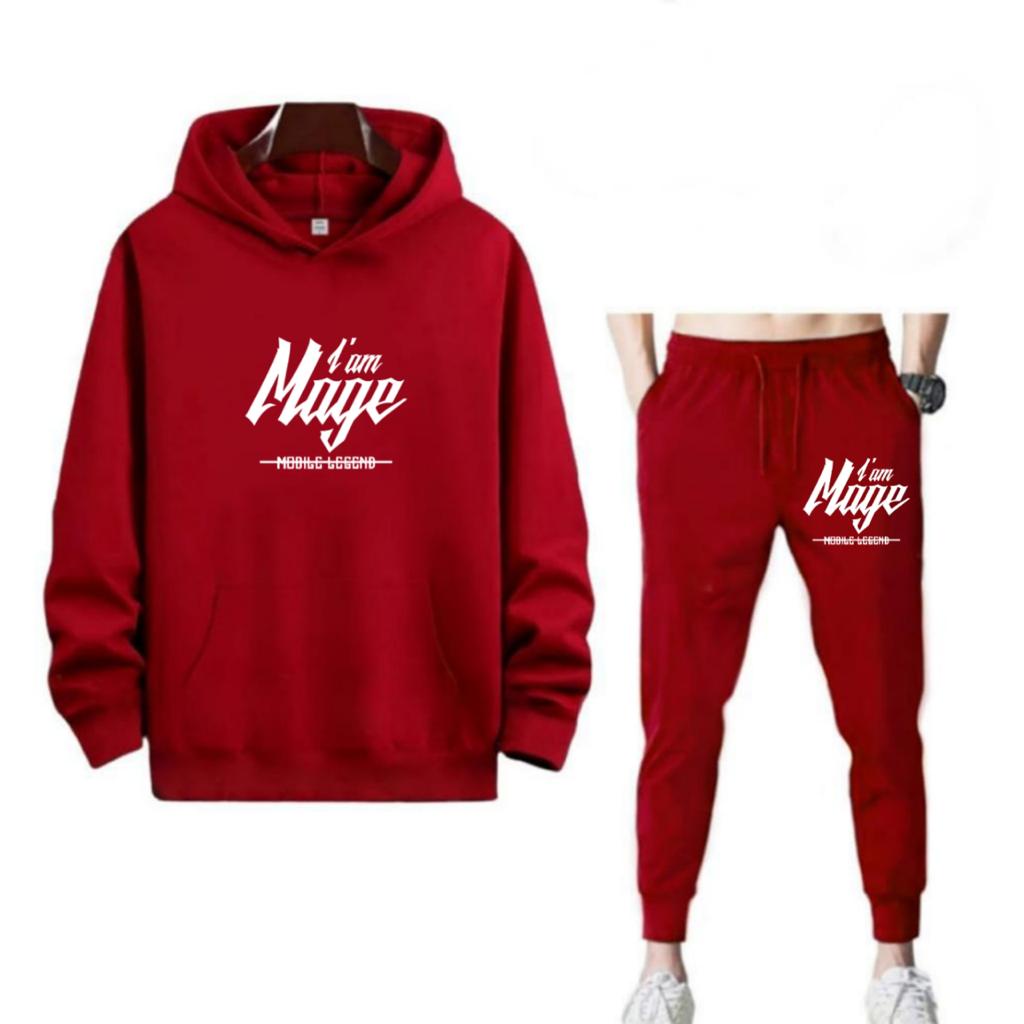 SETELAN I AM MAGE JOGGER DAN HOODIE BAHAN TEBAL NYAMAN DIPAKAI TERLARIS