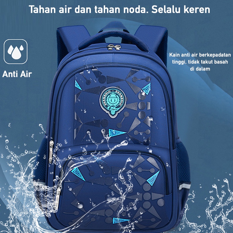 LNR Shop S-005 S-014 S-015 S-016 S-017 Tas Sekolah Import Anak Laki Laki TK - SD Kelas 1 2 3 4 5 6 Ransel School Bag Anak Tahan Air Bahan Polyester Ringan Lembut Nyaman Sekolah Dasar Taman Kanak Cowok Boy Playgroup Pre-K K1 K2 Kindergarten Tas Punggung