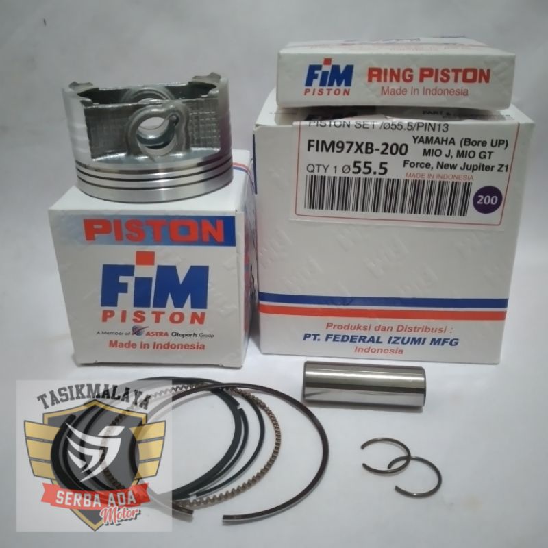 PISTON KIT SEHER KIT FIM97 XB BORE UP MIO J, SOUL GT, FINO, X-RIDE, JUPITER Z 1