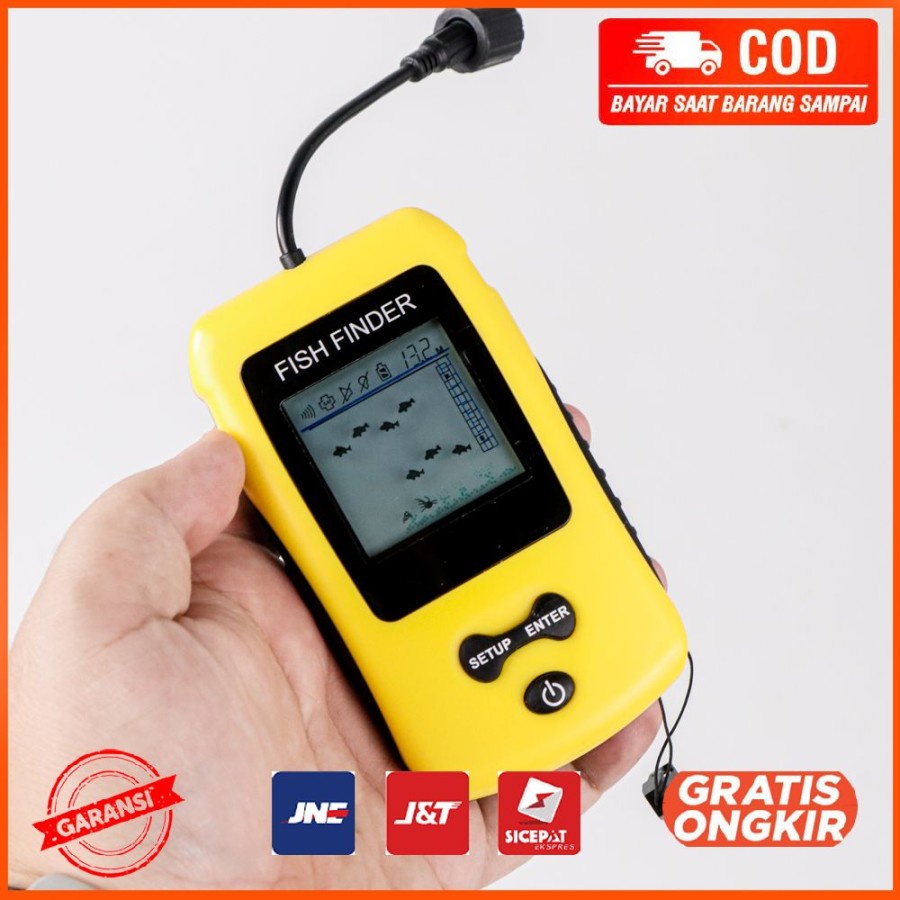 Alat Pelacak Ikan Portable Sonar Fish Finder Cable 100 meter