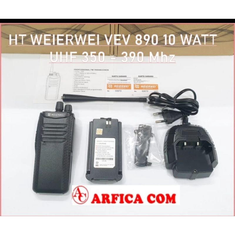 WEIRWEI VEV890 VEV-890 HT WEIRWEI UHF 350MHZ 10WATT