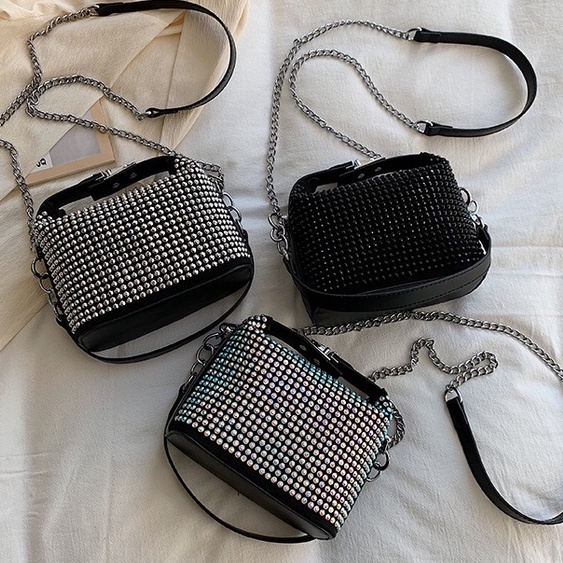 SALE C7847 B3472 TAS SELEMPANG WANITA TALI RANTAI HIGH QUALITY FASHION PREMIUM KOREA STYLE TAS PESTA