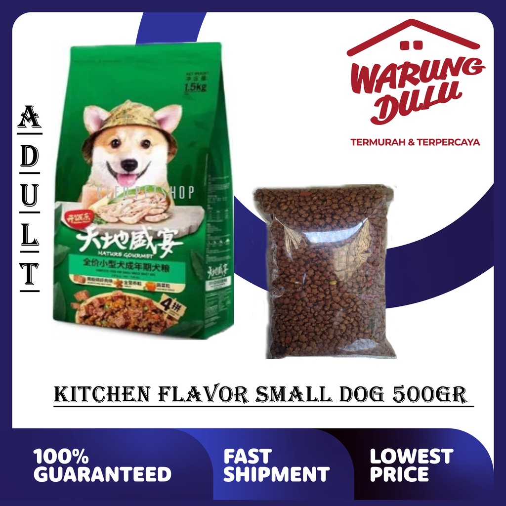 KITCHEN FLAVOR DOG MINI/SMALL BREED ADULT 500GR (GRAB/GOSEND)