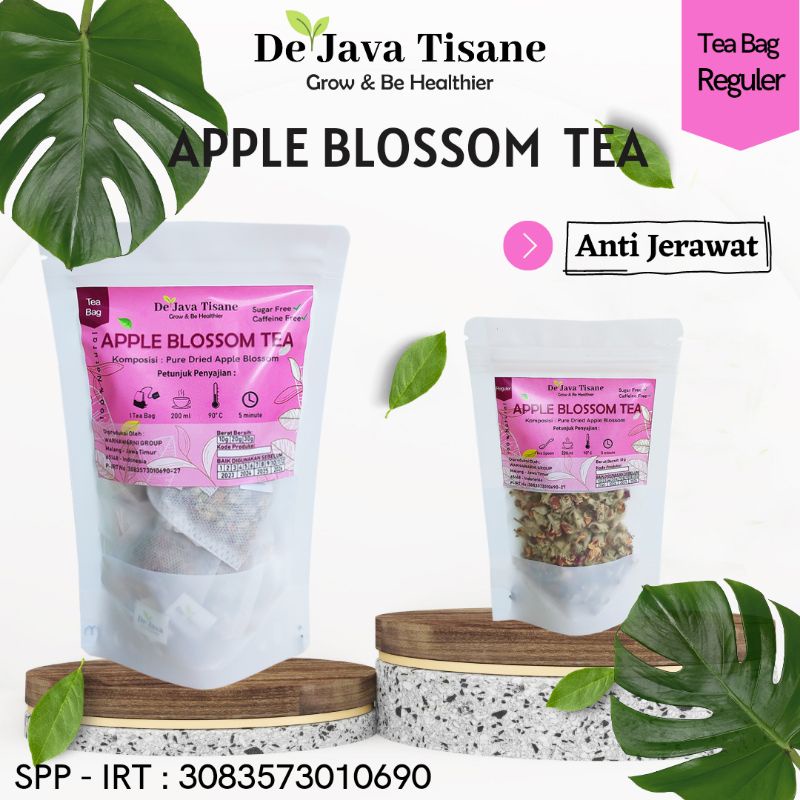 

Teh Bunga Apple Asia Kering Dried Asian Apple Blossom Flower Tea Calming Tea 10 - 50 gram