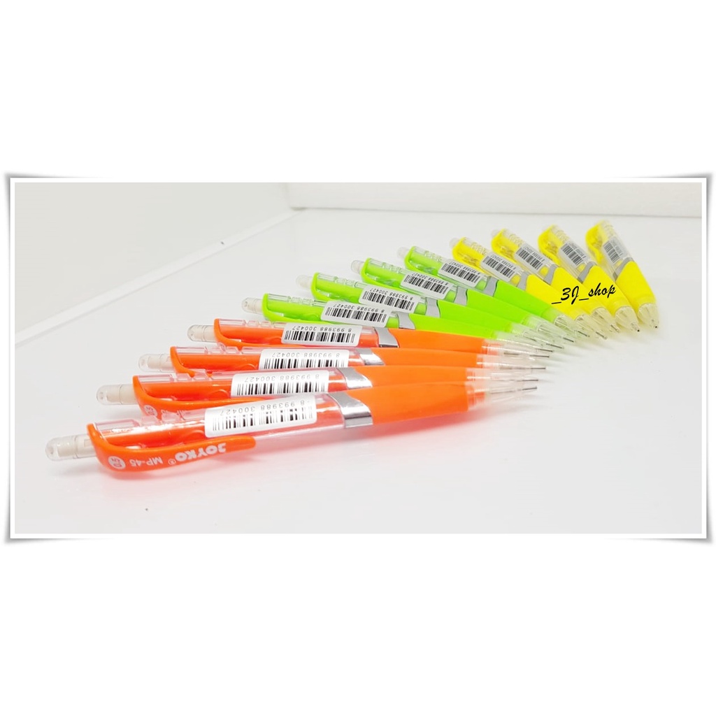 

0314-Joyko Pencil Mekanik MP45 0,5mm / Sharpener Movable Pencil / Penicl Mekanik Tidak Mudah Patah / Pencil Mekanik Top Quality