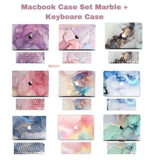 Case pelindung Macbook pro / air 13 Inch M1 casing Marble include pelindung protector keyboard silicone silikon plastik motif keramik keren emas elegan A1932 A2179 A2337 A2251 A2289 A2338