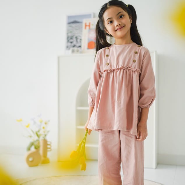 Mooi Setelan Anak Perempuan Syifa Tunik Set / Setelan Anak / Tunik Anak