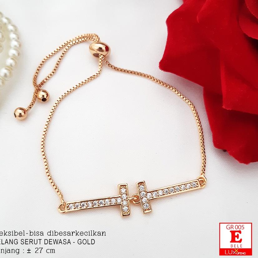 {SIL.18Oc22ᴴ} GR 005 GESER Gelang Serut Murah Gelang Fleksibel Besar Kecil Bisa Untuk Semua Ukuran P