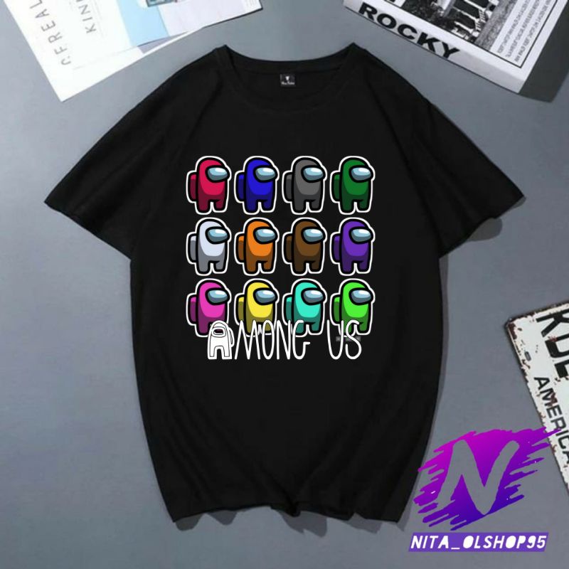 among us game baju anak among us kaos anak among us