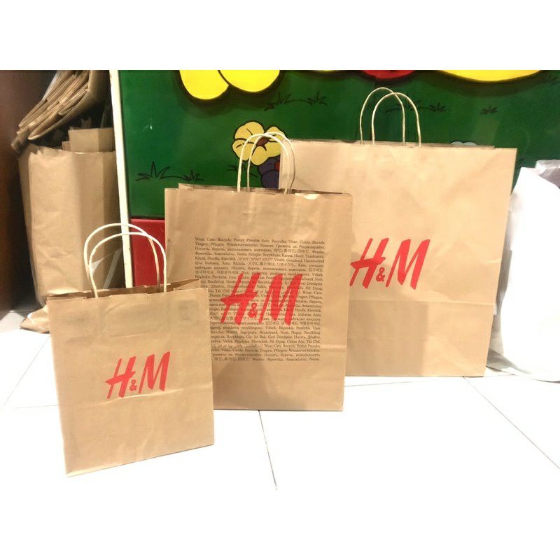 TGM - Paperbag branded termurah Paper Bag / Paper Bag HnM uniqlo Polo jrep eyesoul et cetera miniso jrep / goodie bag / tas belanja