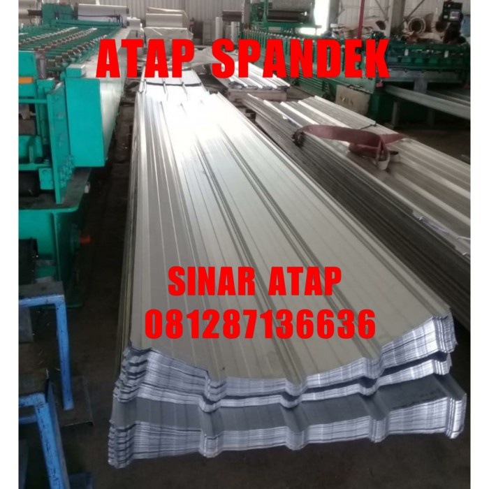 ATAP ZINCALUME / ATAP SPANDEK TB 0.30 MM panjang 3 M. lebar efektif 1M