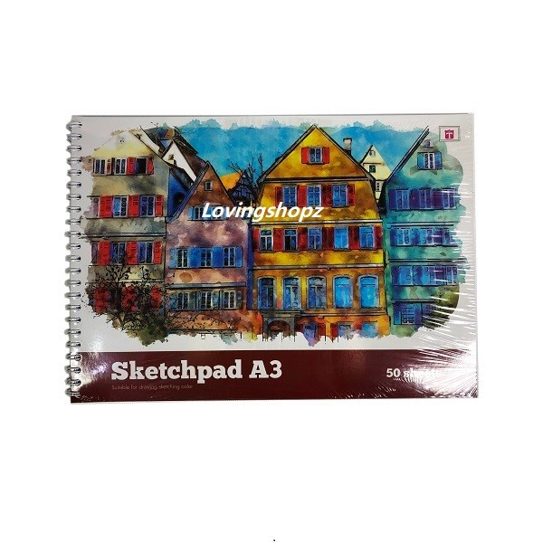 

Jualan Sketch Book A3 50 Lembar Tiara Dengan Ring Binder Murah