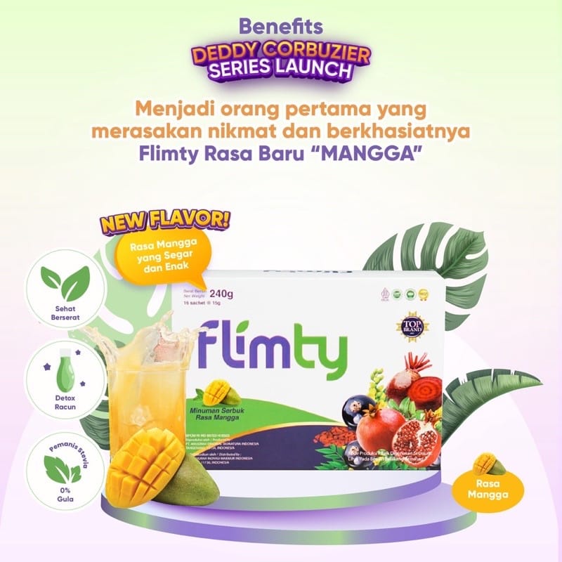 FLIMTY Fiber Mango Mangga Special Edition F limty Detox Minuman Diet